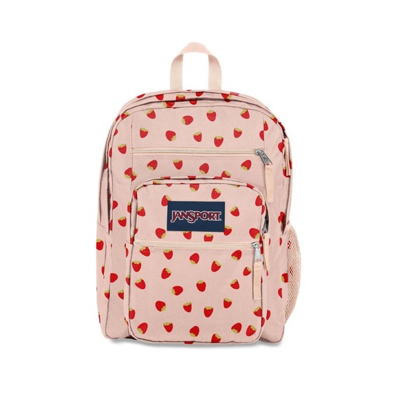 Jansport Big Student 17.5” Backpack Strawberry Shower School College - Picture 1 of 16